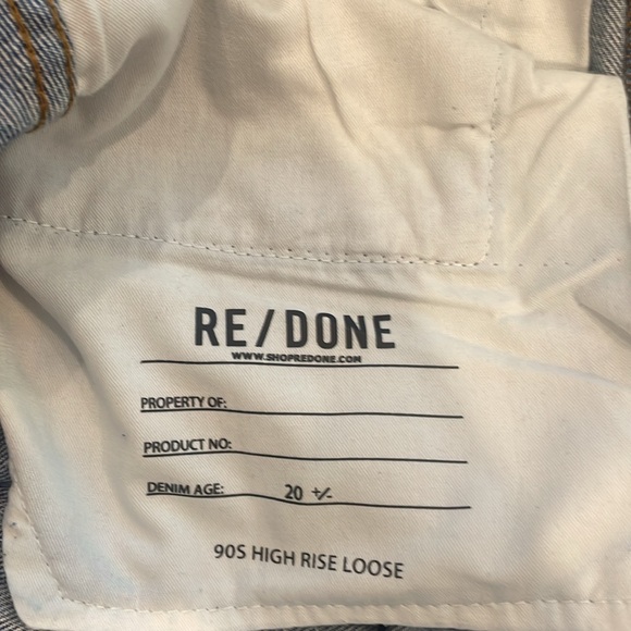 RE/DONE 90s High Rise Jeans size 27 NWOT - Picture 6 of 9